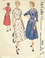McCall's 3233 Day Dress w Square Sleeves & Turn Back Cuffs HALF SZ 18.5 COMPLETE picture