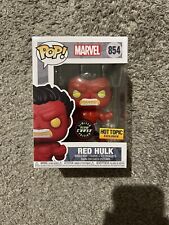 Funko Pop Marvel Red Hulk #854 Limited Glow Chase Edition Hot Topic w/Protector picture