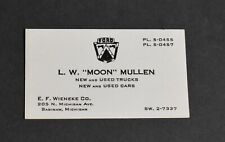 40's Print Ad L W Moon Mullen E F Wieneke Co Ford Saginaw Michigan Car Dealer picture