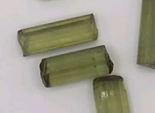 Green Tourmaline Faceting Rough - 42.4 ct. - 10 pieces - Great Clarity and Size picture