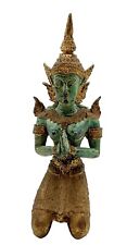 Teppanom THAI Buddhist Praying Angel Guardian Solid Brass Metal 7