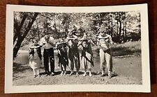 VTG c.1930s Snapshot Photo Teens Kids Watermelon Eating Contest Humor Weird picture