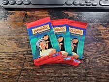 3 VINTAGE SEALED TRADING CARDS PACK 1996 POCAHONTAS SKYBOX DISNEY picture