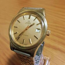 Omega 1012 Geneva Date Gold At Men In Analog Vintage Collectable picture