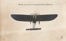 French 1900s RPPC Airplane Blériot Monoplane Crosses the Channel Type XI Plane  picture