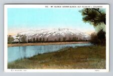 Mt Blanca CO-Colorado, Scenic View Area, Vintage Postcard picture