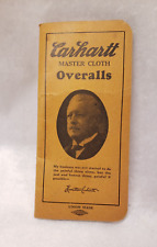 Vintage Carhartt Overalls Advertisement Pocket Note Pad 1948-1949 Calendar picture