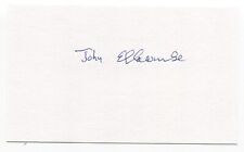 John Ellacombe Signed 3x5 Index Card Autograph WWII RAF Pilot Battle of Britain picture