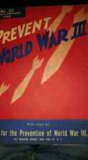 PREVENT WORLD WAR 3 MAGAZINE 1948 ANTI-GERMAN NAZI ARTHUR SZYK WW2 PRO USA SHOA picture