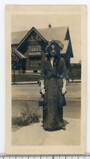 pc01  Vintage Photo Victorian young lady w/ hat 701a picture