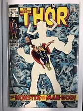 THOR#169-LOWER GRADE MARVEL SILVER AGE KEY-GALACTUS ORIGIN-KIRBY/LEE CLASSIC picture
