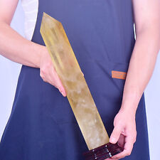 4.93LB Natural Yellow crystal Column Magic Wand Obelisk Point Reiki Healing picture