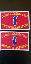 Cadillac Lasalle Club Patches Michigan West Of The Lake Region 2 Never Used  picture
