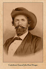 CIVIL WAR VINTAGE PHOTOGRAPH Confederate Raider John Hunt Morgan CARD CDV picture