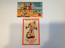 Vintage Humor Metrocraft Postcard - Lot of 2 Unused picture