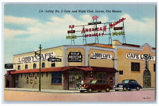 Juarez Old Mexico Postcard Lobby No.2 and Night Club c1950's Vintage Unposted picture