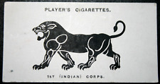 1ST (INDIAN) CORPS British Army  World War 1 Insignia   Vintage Card  AD28M picture