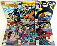 Web of Spider-Man Lot of 6 #13,27,39,42,44,49 Marvel (1986) Comic Books picture