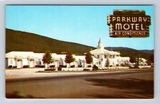 Roanoke VA-Virginia, Parkway Motel Restaurant, Advertising, Vintage Postcard picture