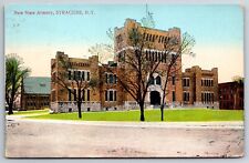 Syracuse New York~New State Armory~Vintage Postcard picture