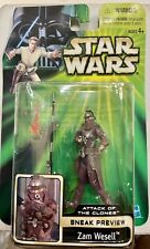 Star Wars 2001 Hasbro Attack of the Clones Sneak Preview Figure Zam Wesell picture
