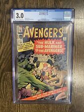 Avengers #3 CGC 3.0 Hulk And Sub Mariner Vs Avengers #PNCARDS picture