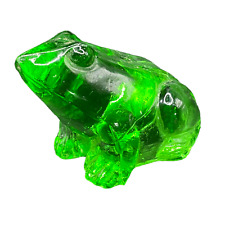 Ganz Solid Glass Lucky Little Frog Figurine Green 2