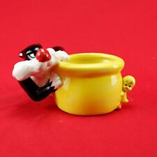 Vintage Looney Tunes Sylvester & Tweety Bird Porcelain Planter - Warner Bros. picture