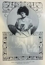 1908 Vintage Magazine Illustration Actress Ethel Barrymore picture