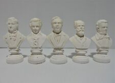 5 Musical Composer Busts Figurines Foster Mozart Tchaikovsky Schumann Unknown picture