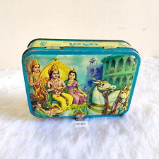 Vintage Lord Rama Sit Lakshmana Graphics Plato Gas Mantle Advertising Tin TB207 picture