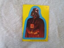 1983 LUCAS FILM STAR WARS STICKER CARD Darth Vader #33 picture