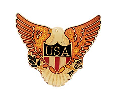 VTG USA American Eagle Lapel Hat Pin picture