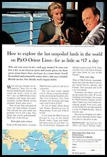 1962 P&O Cruises Orient Lines Southeast Asia Travel Cruise Vintage Print Ad picture