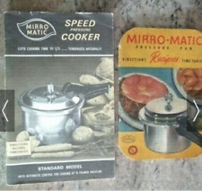 TWO Deluxe Mirro-Matic Pressure Pan Instruction And Recipe Booklets - E7H picture