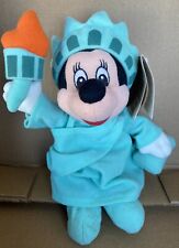 Disney Store Statue of Liberty Minnie Mouse Bean Bag Plush WITH TAGS picture
