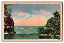 c1920's Shore Line Sight on Lake Erie Van Buren New York NY Postcard picture