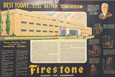 Firestone Tire Pioneer Pacemaker Scientific Innovation Vintage Print Ad 1945 picture