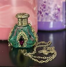 Czech Art Deco Perfume Bottle Necklace picture