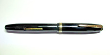 Vintage Parker Parkette Zephyr Fountain Pen - Black with Gold Trim - Unrestored picture