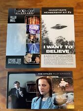 X-FILES SHOWCASE WIDEVISION 1997 TOPPS X-EFFECT INSERT E5, PROMO P1 & FAN KIT #2 picture