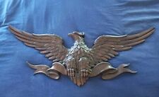 Vintage 1967 Sexton USA Large EAGLE 3 Piece Cast Metal Hanging Wall Plaque picture