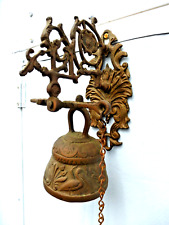 Vintage HANGING BRASS BELL Wall Hanging Bell Door or Gate Bell picture