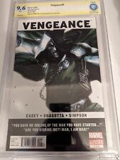 Vengeance #6 CBCS 9.6 Gabriele Dell'Otto Signed Marvel Doctor Dr Doom Joe Casey picture