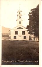 Real Photo Postcard Congregational church in Wentworth, New Hampshire picture