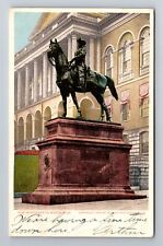 Boston, MA-Massachusetts, Hooker Statue Antique c1907, Vintage Souvenir Postcard picture