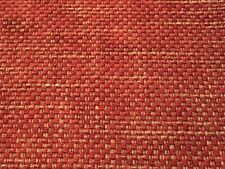 Colefax & Fowler Slubby Basketweave Uphol. Fabric Stratford Red 9.25 yd F3831-02 picture