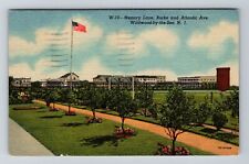 Wildwood-by-the-Sea NJ-New Jersey Memory Lane U.S Flag Pole 1957 Old Postcard picture