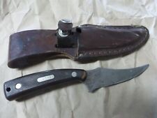 Vintage Old Timer Scrade 152 USA Fixed blade knife w/ Leather Sheath picture