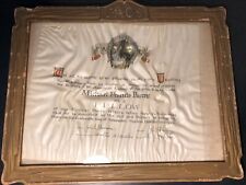 Antique FACS American College Surgeons Gold Gilt Picture Frame Certificate 1914 picture
